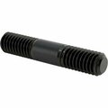 Bsc Preferred Left-Hand to Right-Hand Male Thread Adapter Black-Oxide Steel 3/8-16 Thread 2 Long 94455A317